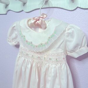 VINTAGE Carriage Boutique French Bubble - Handsmocked and Hand Embroidered